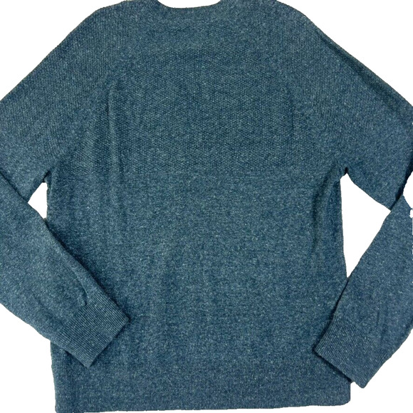 Grayers Clothiers Sweater Mens M Blue Green Crew Neck Wool and linen blend - Picture 8 of 8